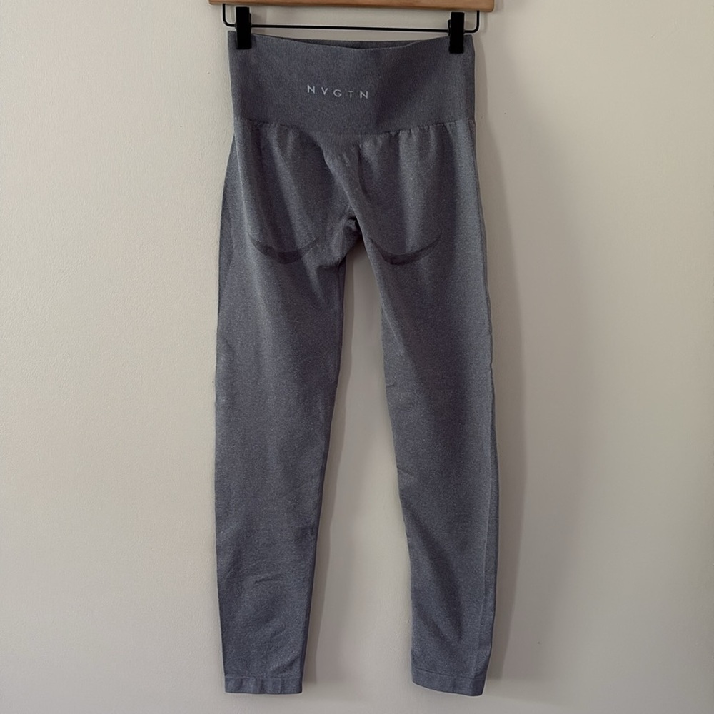 NVGTN Grey Contour 2.0 Seamless Leggings Shading High Waist Size M - Picture 2 of 14